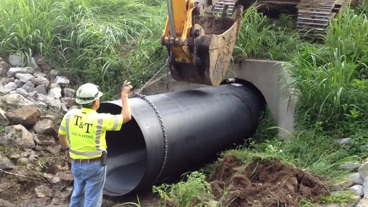 culvert pipe installation