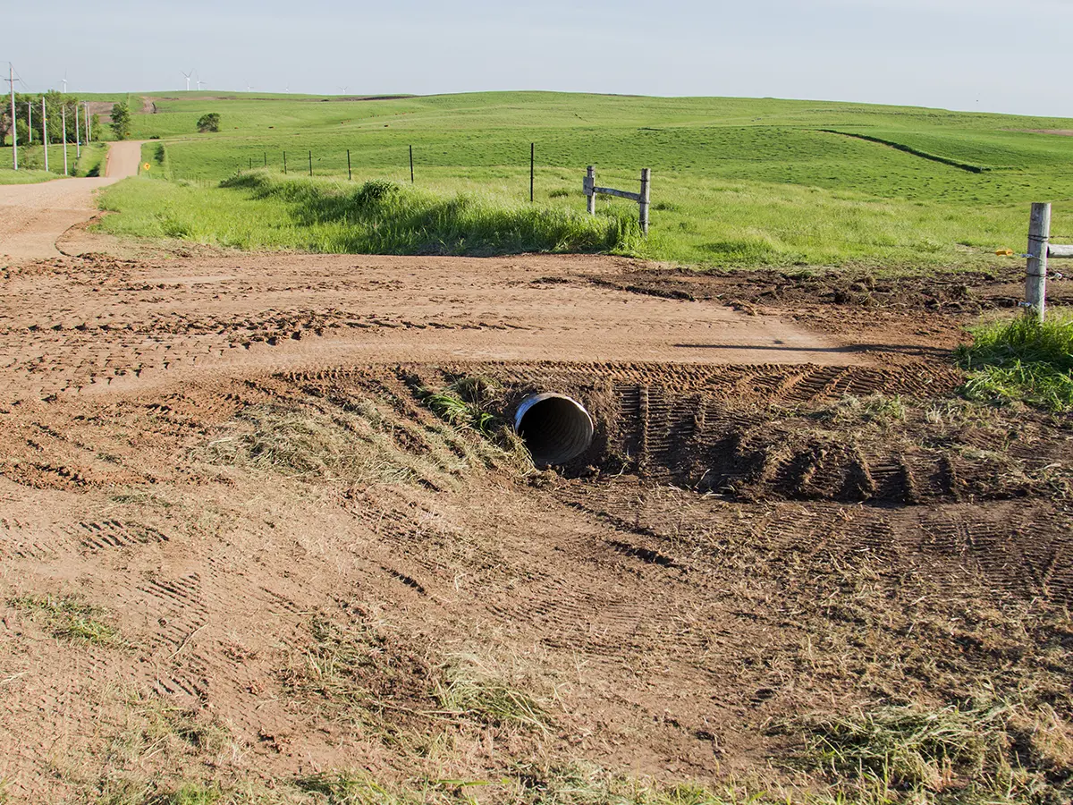 culvert pipe installation
